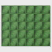 Nep leer warm bosgroen ontwerp cadeaupapier (Vlak)