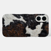 Nep Leerlooien Koeiengevlekte Huid bont Case-Mate iPhone Case (Achterkant (horizontaal))