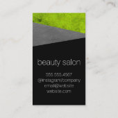 Nep leerprint (levendig groen) visitekaartje (Achterkant)