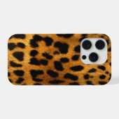 Nep-leopard-vel iPhone Hoesje (Achterkant horizontaal)