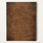 Nep leren foto trouwboek planner (Achterkant)