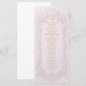 Nep-letterpress-effect barok menu (Voorkant / Achterkant)