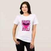 Nep liefde Tri-Blend shirt (Voorkant volledig)