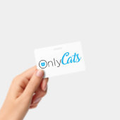 nep-logo, alleen katten, schattig, grappig badge (Handheld)