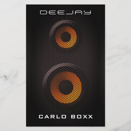 Nep luidspreker  flyer (Voorkant)