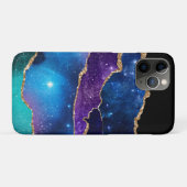 Nep Marmer Agate Steen Galaxy Glitterend Schittere Case-Mate iPhone Case (Achterkant (horizontaal))