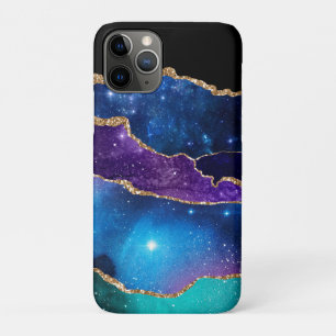 Nep Marmer Agate Steen Galaxy Glitterend Schittere Case-Mate iPhone Case