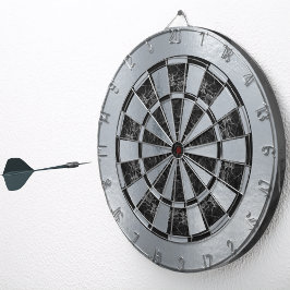 Nep Marmer Zwart Metaalglans Elegant Klassiek Dartbord