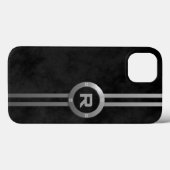 Nep Metallic Deco Gevlekt Zwart Case-Mate iPhone Case (Achterkant (horizontaal))