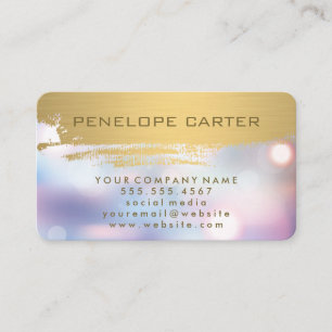Nep Metallic Goud Geborsteld Boke Visitekaartje