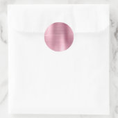 Nep Metallic Roze Blanco Ronde Sticker (Tas)
