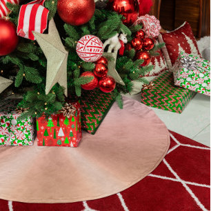Nep Metallic Roze Goud Verloop Kerstboom Rok