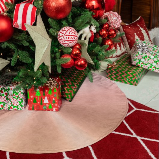 Nep Metallic Roze Goud Verloop Kerstboom Rok