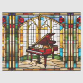 Nep namaakglas grote piano voor decoupage ambacht tissuepapier