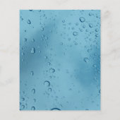 Nep natte waterdruppels drukwas Flyer (Achterkant)