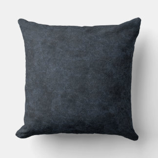 Nep Navyblauw Leer Kussen