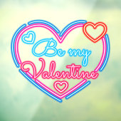 Nep Neon M'n Valentijnsactie Winkelzaak Raamsticker (Vel 3)