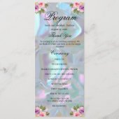Nep Nepparel Bruiloftsprogramma Menu (Voorkant)