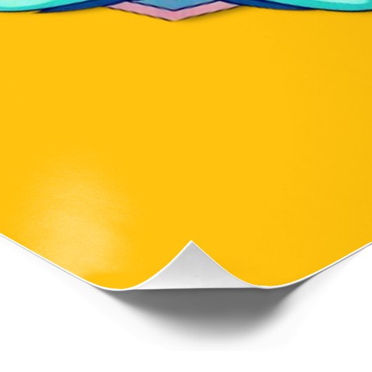 Nep-omwikkelde canvasprint perfect poster (Hoek)