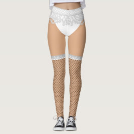 Nep Ondergoed & Kousen Met Visnetpatroon | Stoute  Leggings