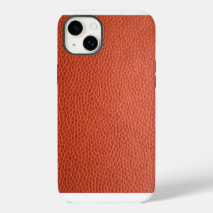 Nep Oranje Leer. Persoonlijke iPhone Hoes