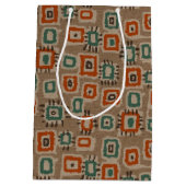 Nep oude stofpatch kunstcadeautas medium cadeauzakje (Achterkant)