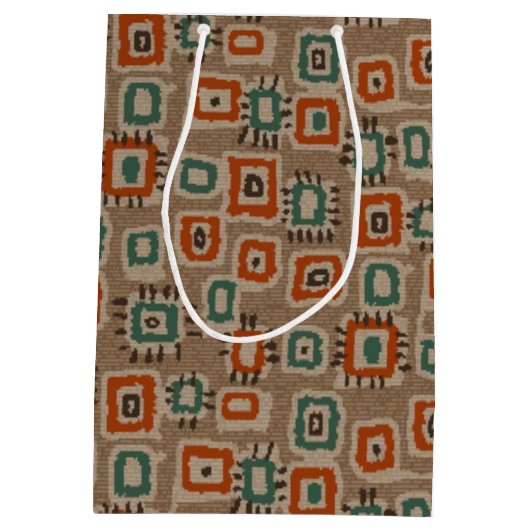 Nep oude stofpleisters kunstcadeautas medium cadeauzakje (Achterkant)