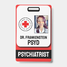 nep psychiater voor crimineel gestoorde badge