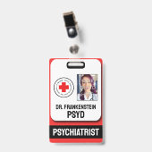 nep psychiater voor crimineel gestoorde badge (Voorkant met clip)