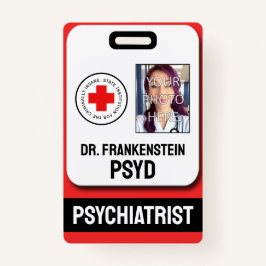 nep psychiater voor crimineel gestoorde badge