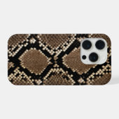 Nep Python Slangenhuid iPhone Hoesje (Achterkant horizontaal)