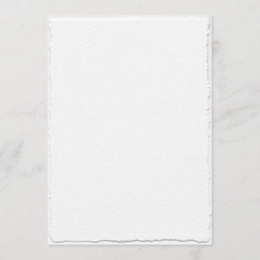 Nep-Rand Wit Huwelijksmenu Sjabloon Menu (Achterkant)