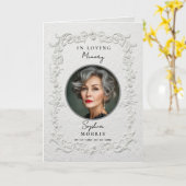 Nep-reliëf Bloemige Herdenkings- Funeral Programma (Gele Bloem)