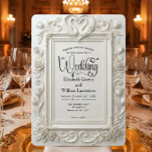 Nep reliëf zwanen & rozen sprookjeshuwelijk kaart