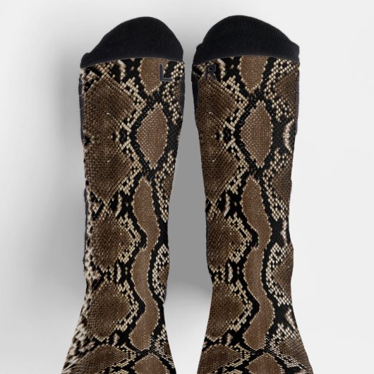 Nep Rock Python Slangenhuid Sokken (Top)