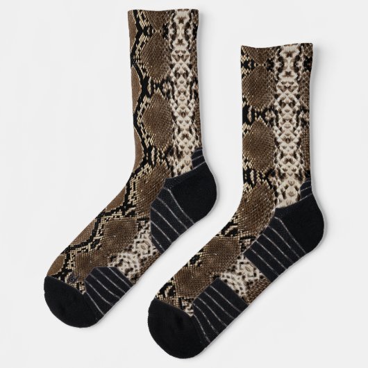 Nep Rock Python Slangenhuid Sokken (Links)