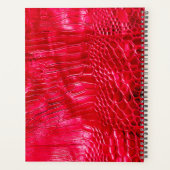 Nep Rode Leer Signature Monogram 2025 Planner (Achterkant)