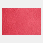 Nep Rode Leer Textuur Wrap Inpakpapier Vel (Voorkant 3)