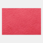 Nep Rode Leer Textuur Wrap Inpakpapier Vel (Voorkant 2)