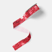 Nep rode sequin afbeelding grosgrain lint (Achterkant)