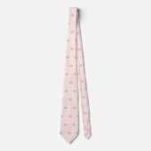 Nep Rose Goud Fleur de lis DIY Blush Roze Stropdas (Voorkant)