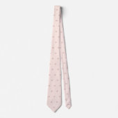 Nep Rose Goud Fleur de lis DIY Blush Roze Stropdas (Voorkant)