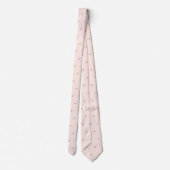 Nep Rose Goud Fleur de lis DIY Blush Roze Stropdas (Achterkant)