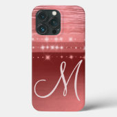 Nep Rose Goud Monogram Case-Mate iPhone Case (Achterkant)