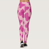 Nep Roze Glitter Vlinder Leggings (Achterkant)