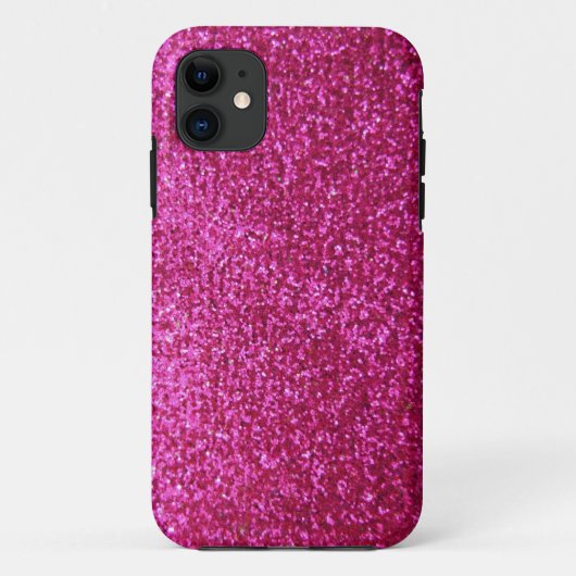 Nep roze glitters Case-Mate iPhone case (Achterkant)