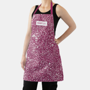 Nep roze glitters tekstuur uitzicht met aangepaste schort