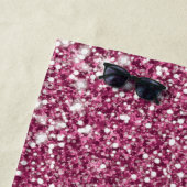 Nep roze glitters tekstuur uitzicht met aangepaste strandlaken (In situ)