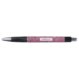Nep roze glitters textuur uitzicht met aangepaste  pen
