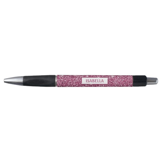 Nep roze glitters textuur uitzicht met aangepaste pen (Voorkant)